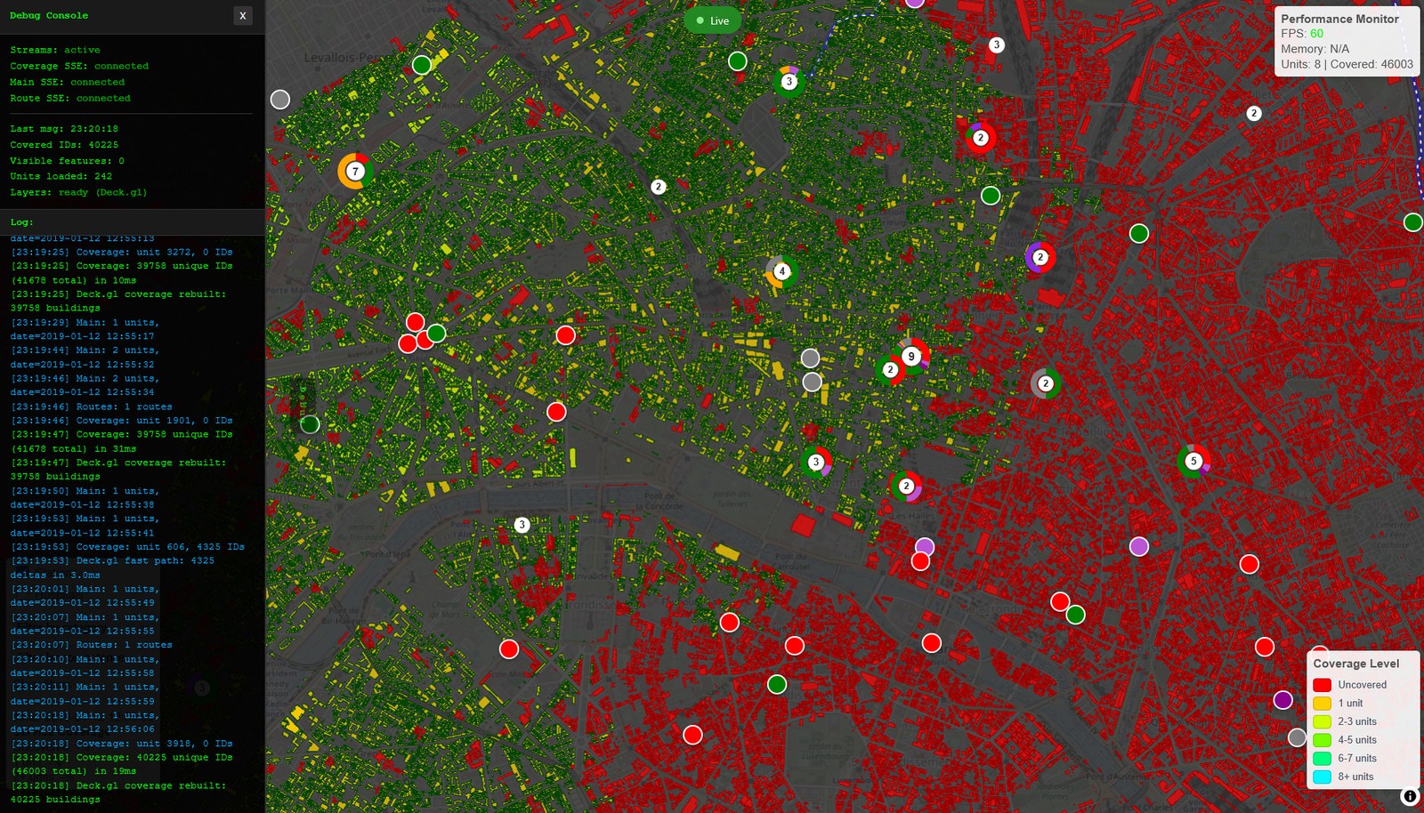 Building-level emergency coverage engine — 3.3M buildings, GPU-accelerated, 5 cities